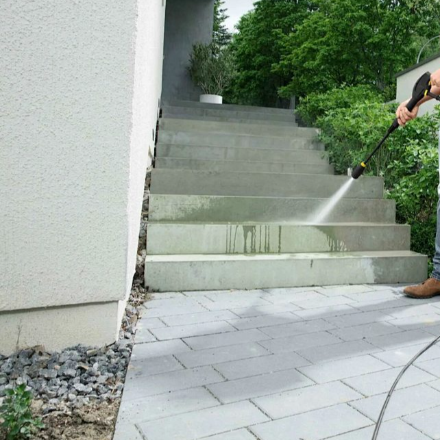 Custom Exterior Stairway Cleaning