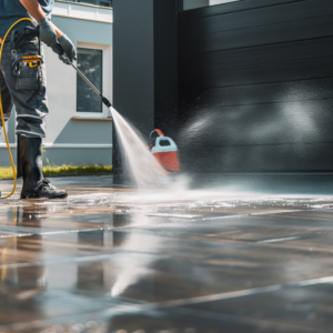 Custom Concrete Wall Cleaning